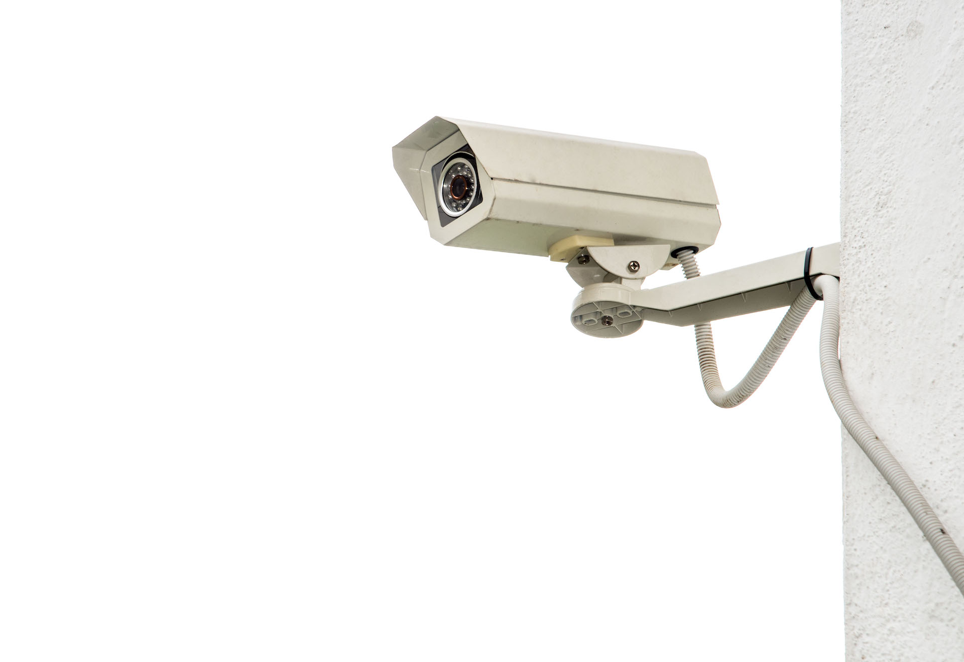 CCTV install on wall